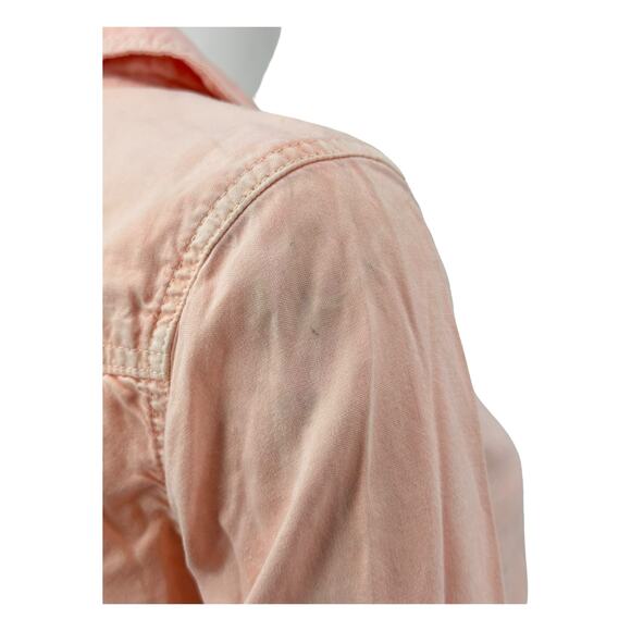 Bella Dahl Anthropologie Top Womens Small Blossom Pink Button Up Casual Summer - Picture 9 of 10